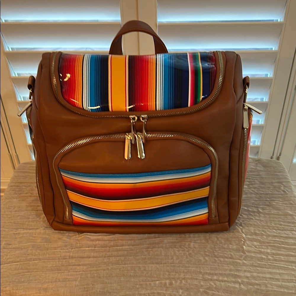 Colorful Striped Women's Backpack